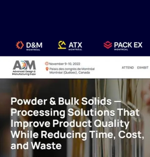 PROMAT is confirmed for POWDER BULK SOLIDS Montreal